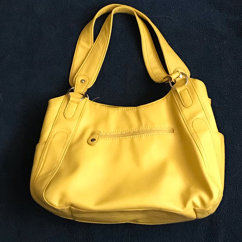 Apt. 9 Brooklyn Pleated Yellow Shopper Bag - Picture 2 of 7